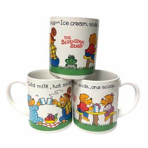 Berenstain Bears '87 Princess House‎ VTG Coffee Mug Cup 1980s Cartoon